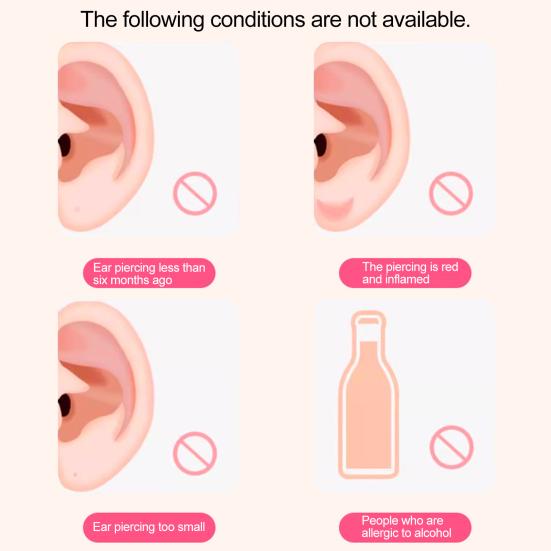 Портативный набор для чистки проколов ушей с 15 мл чистящего раствора для ухода за ушами, одноразовая нить для чистки отверстий для сережек для женщин и девочек, набор инструментов для чистки отверстий для сережек