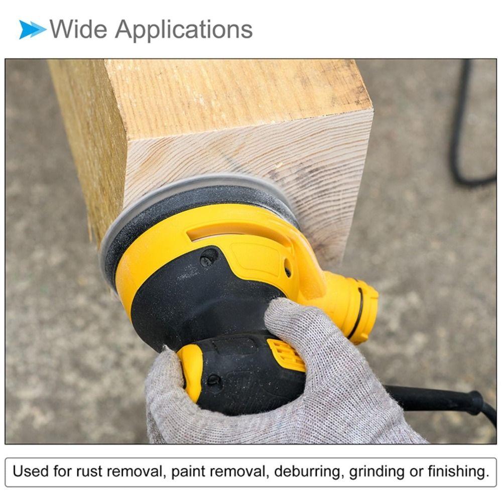 50 Pcs Diameter 100mm 4Inch Sandpaper Abrasive Hard Fiber Durable Sanding Disc Wear Resistant Grinding Hand Sanding Tool Wood