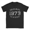 1973 T Shirts Vintage Daily Cool Leisure Versatile Casual Men Women Cool Harajuku Short Sleeve Cotton Summer Fashion Unisex Tops