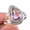 Натуральный аметрин драгоценный камень ручной работы 925 стерлинговое серебро ювелирное кольцо размер 7,5 V3i29