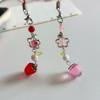 Beaded Mobile Phone Strap Strawberry Mobile Phone Key Chain Sweet Phone Lanyard