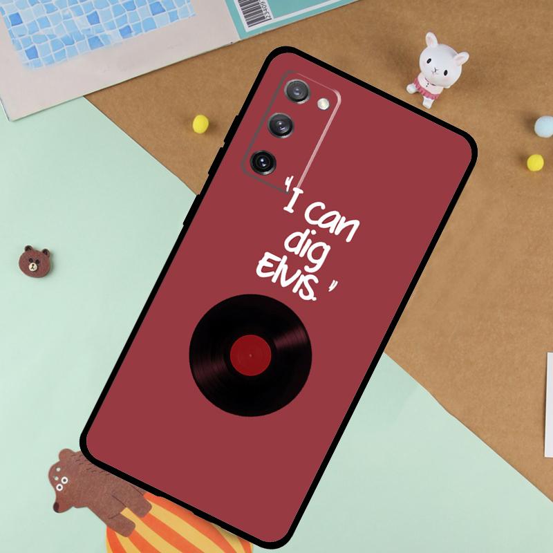 Виниловая пластинка Ретро Мягкий Чехол Для Samsung Galaxy S24 Ultra S9 S10 S20 S22 S23 Plus S21 FE S25 Ultra Funda Чехол