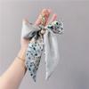 Flower Scarf Bow Keychain Printed Bag Accessories Headset Pendant Bowknot Bag Pendant  Car Keychain