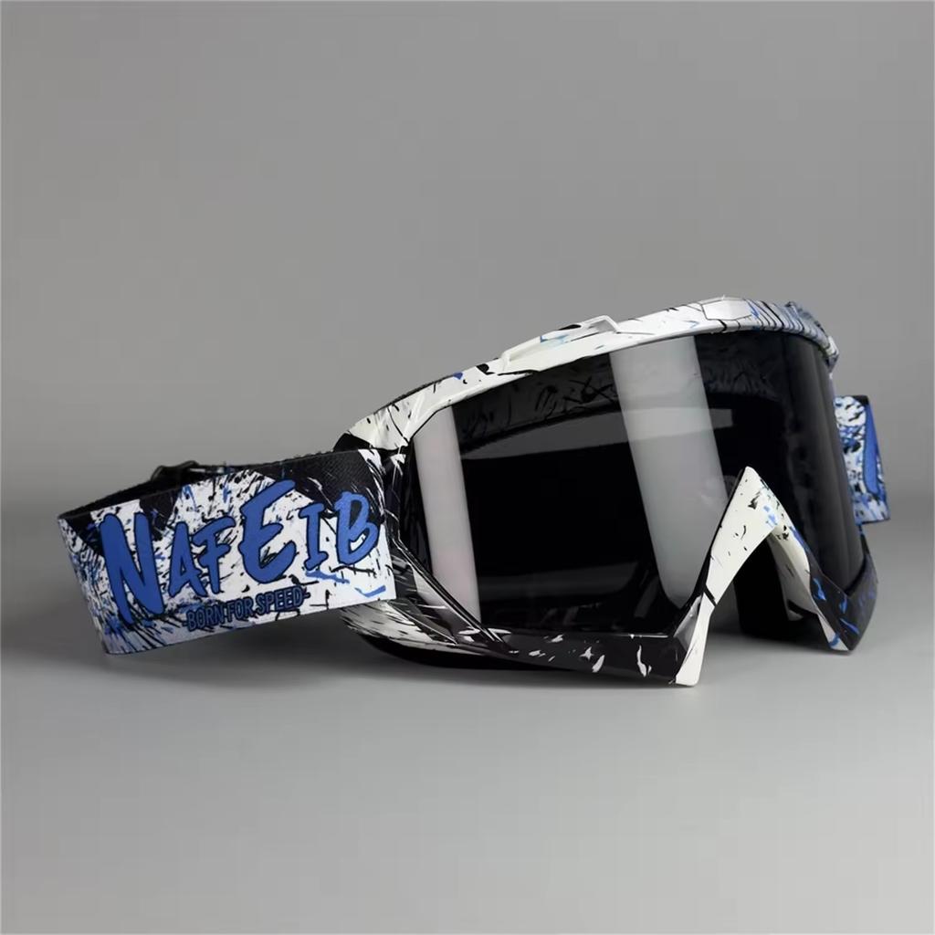 2026 Vibrant Frame Design Motocross Goggles UV400 Lens Lightweight Durable Adjustable Strap Outdoor Sports Riding Goggles