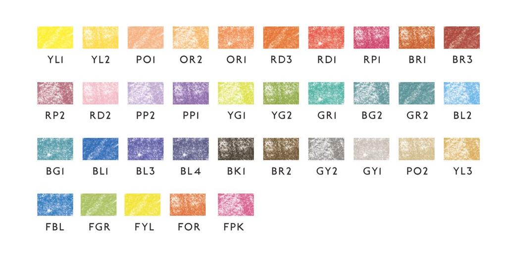 KOKUYO Графический маркер PASTA Набор 10 цветов, на водной основе KE-SP15-10