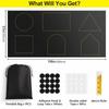 Durable Adhesive Light Reducing Curtain highlighting Silver Coating Repels Heat Works With Multiple Window Sizes 145x300cm