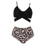 Сексуальный комплект бикини, беспроводной дышащий купальный костюм без рукавов с высокой талией и контролем живота для отпуска