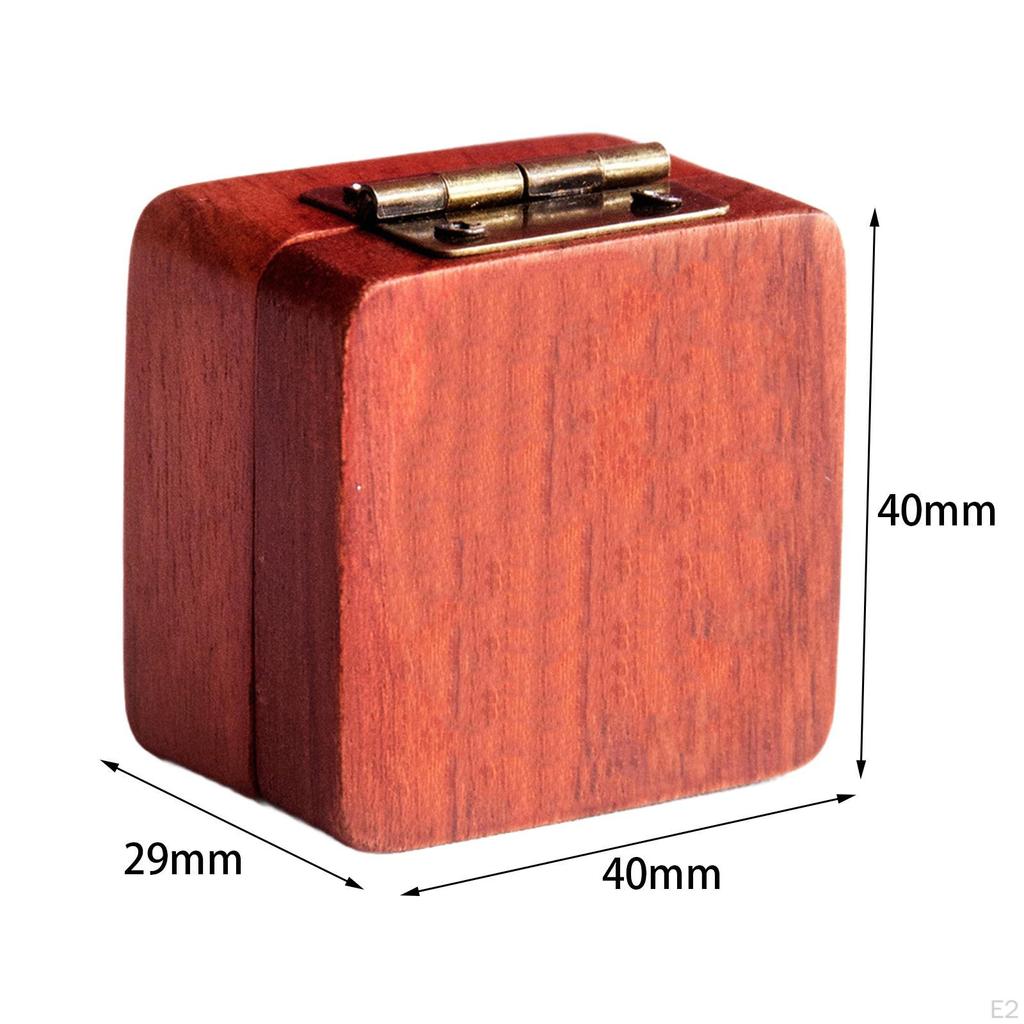 Guitar Pick Box Wood Portable Universal Picks Holder, Organizer for Music Lovers