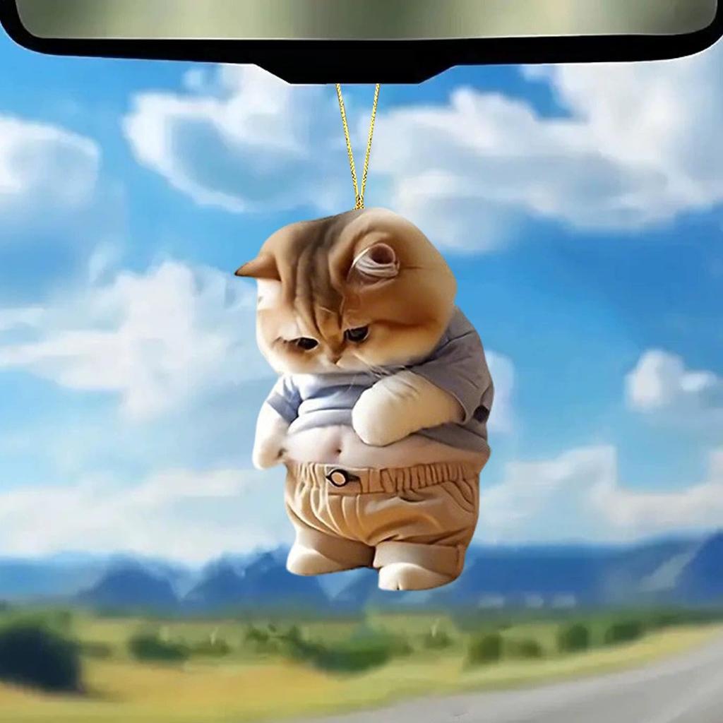 Брелок «Пухлый пес» - Фигурка на приборную панель | Автомобильные украшения в виде животных - Подвесной декор для автомобиля