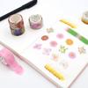 200PCS Adhesive Stylish Decorative Flower Petals Tape Masking Tape Sticky Paper Scrapbooking