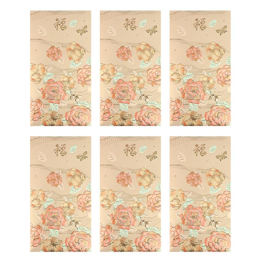 6 шт. Винтажный новогодний красный конверт красные карманные деньги карманные деньги на удачу конверты китайский новый год