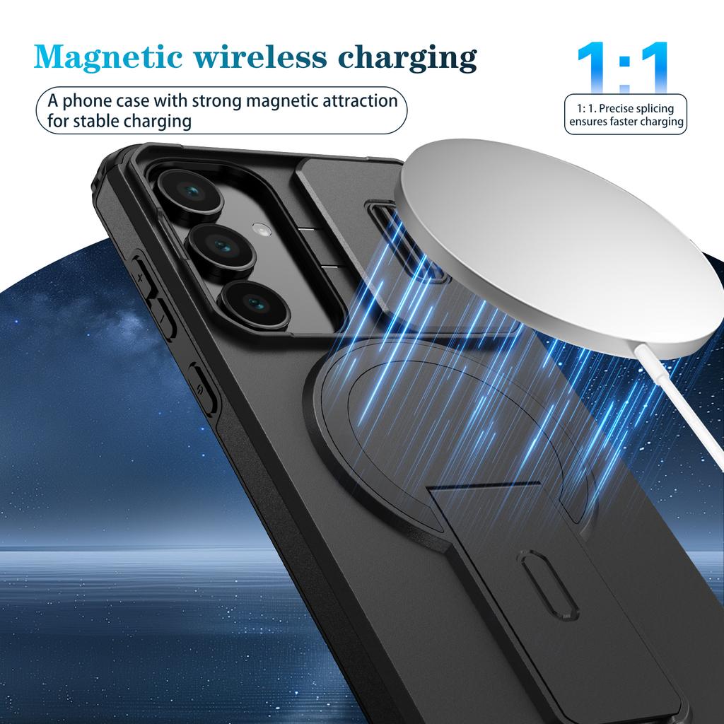 Чехол для Samsung Galaxy S25 FE A17 S24 Plus S25 Ultra 5G A56 A36 A16 A26 с подставкой, сумка, противоударная матовая бронированная крышка