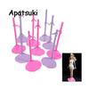 5pcs/lot Toy Doll Model Support Prop Up For Barbie Doll Stand Pink & Purple Doll Accessories Support for Barbie Dollhouse