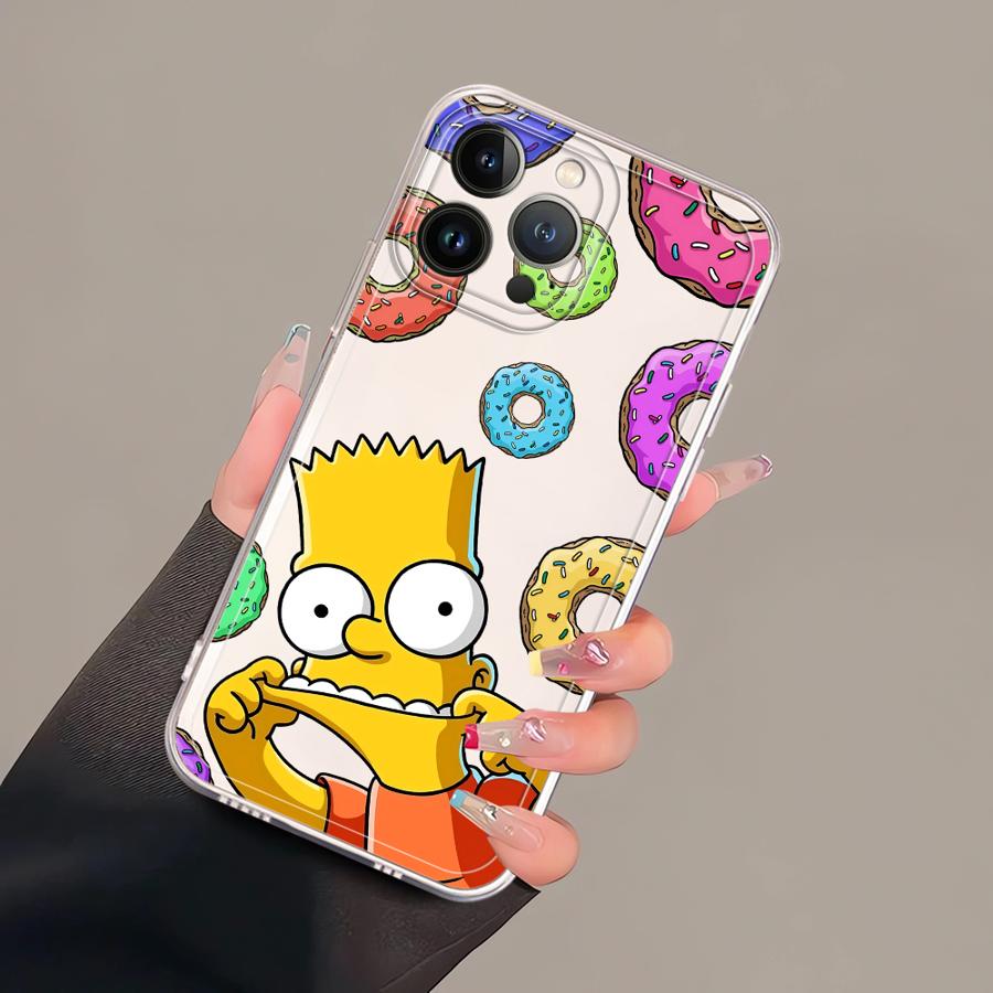 Милый чехол-бампер The S-simpsons для iPhone 17 Pro Max Air XR 16 11 12 Mini 13 Pro XS Max 7 8 14 Plus 15