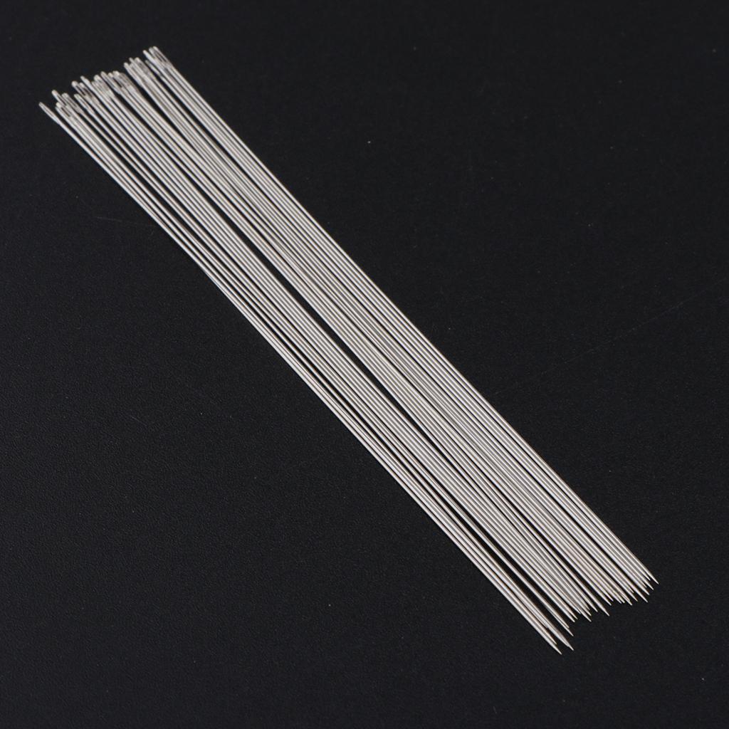 30Pcs Beading Needles, Seed Beads Needles Embroidery Big Eye Collapsible Set for Jewelry Making