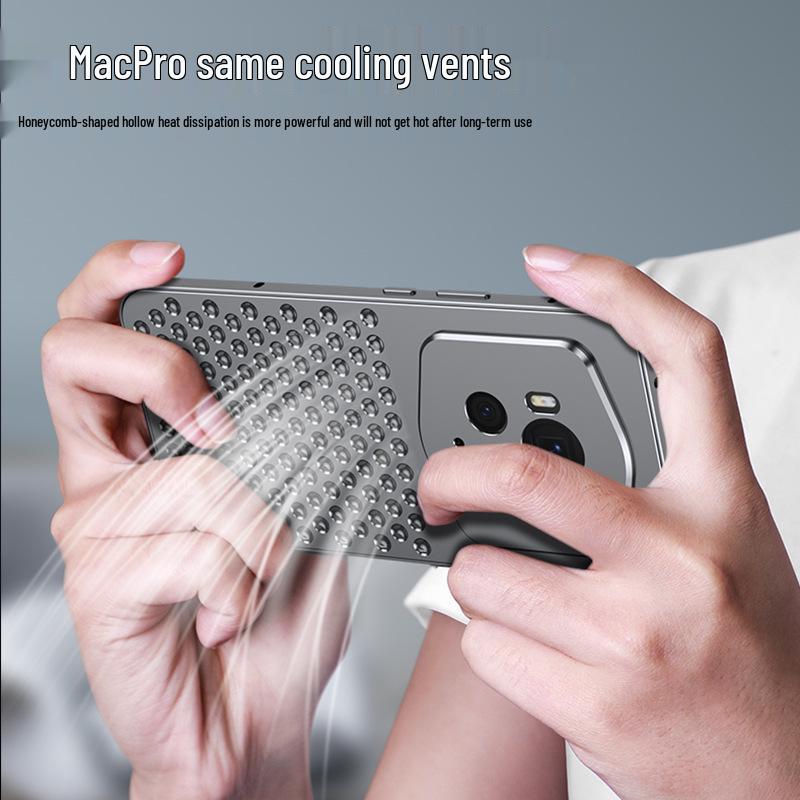 Honor Magic6 Pro Porsche Aluminum Alloy Case with Heat Dissipation & Metal Snap Button