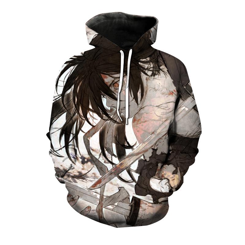 Толстовки с 3D принтом аниме Дороро для мужчин и женщин, модная толстовка большого размера, пуловер в стиле хип-хоп, Harajuku, косплей, унисекс, пальто с капюшоном