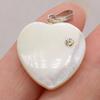 6 шт./упак. модный белый пластиковый кулон в форме сердца, женские и мужские пластиковые подвески для изготовления ювелирных изделий своими руками, аксессуары, поделки на день матери, подарки 20x20 мм