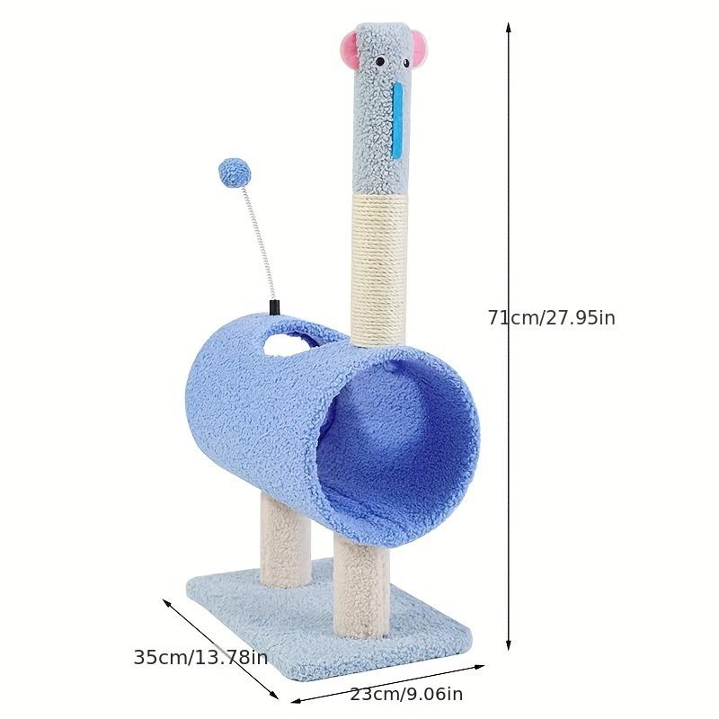 New Arrival Animal-Shaped Cat Climbing Tree with Sisal Scratching Posts, Soft Fleece Cat House for Playing and Sleeping