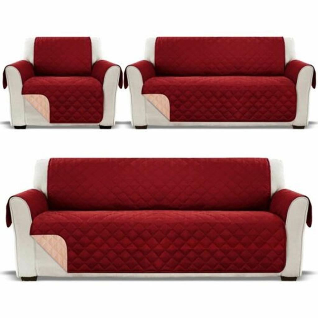 1 2 3 Seater Waterproof Sofa Cover Pet Dog Kids Sofa Mat Couch Slipcovers For Living Room Dustproof Furniture Protector Covers