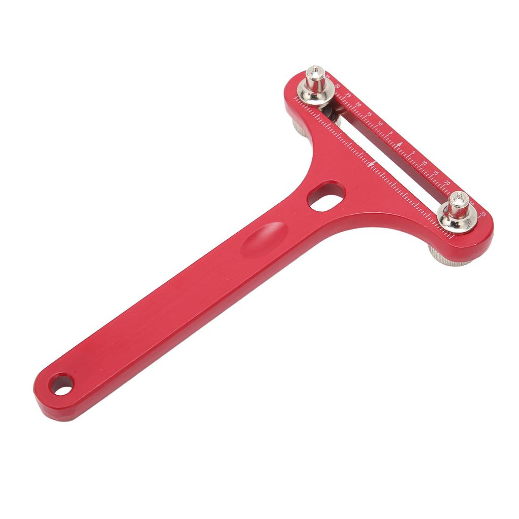 T Shaped Watch Back Case Opener Alloy Steel Clear Scale Watch Bottom Cover Remover for Watch Repair Red