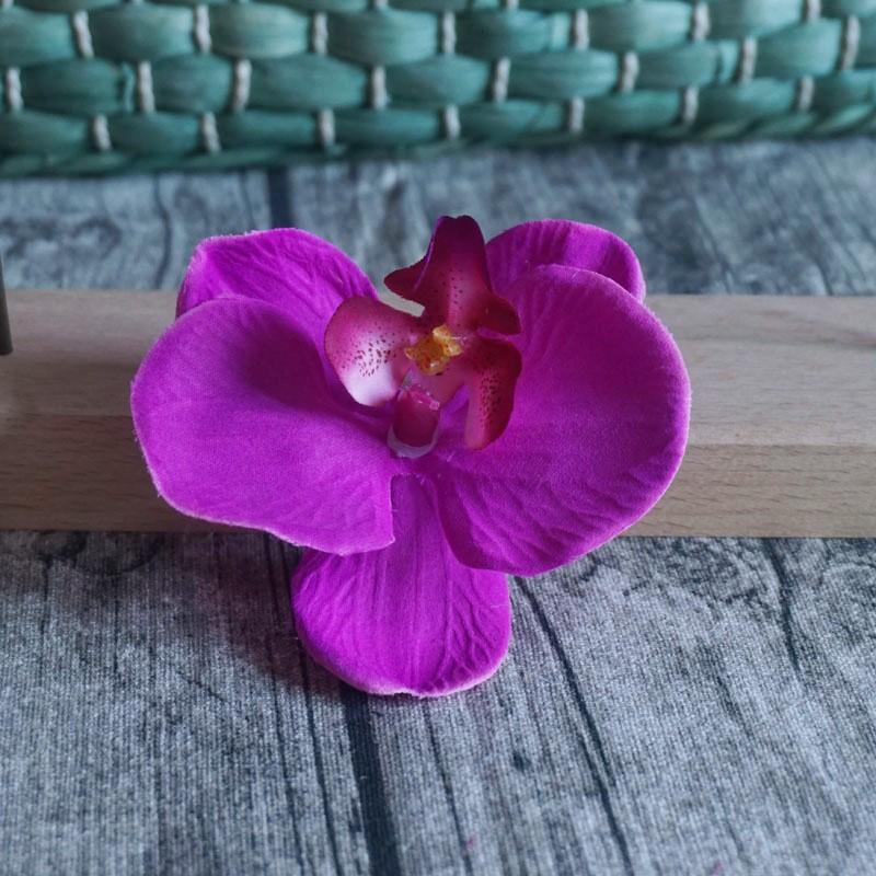 8,5 см заколка для волос в виде орхидеи для женщин, заколки для волос с искусственными цветами, милые аксессуары для волос для свадебной вечеринки, подарки