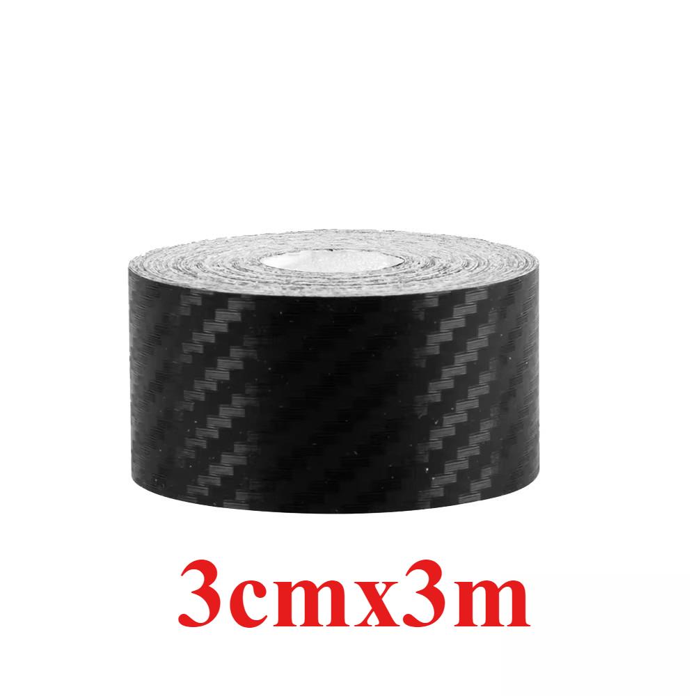 3D Наклейки на автомобиль из углеродного волокна Защитная полоса для порога двери автомобиля и багажника Защитная лента от царапин Водонепроницаемая наклейка Автоаксессуары