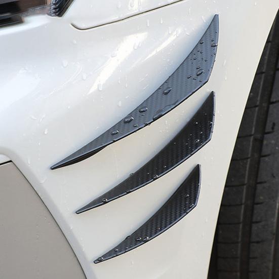 6 шт. удобные декоративные устойчивые к царапинам плавники для бампера автомобиля, хорошая прочность, защитные аксессуары