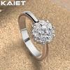925 Silver Color Flower Crystal 7-10 Ring For Women Fashion Accessories Jewelry