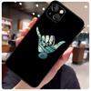 Чехол для iPhone 13 Pro Max 16 15 11 12 14 17 Pro Max mini 15 16 Plus 16e 17 Air с рисунком серфера, жест 'Surf Hang Loose' Shaka