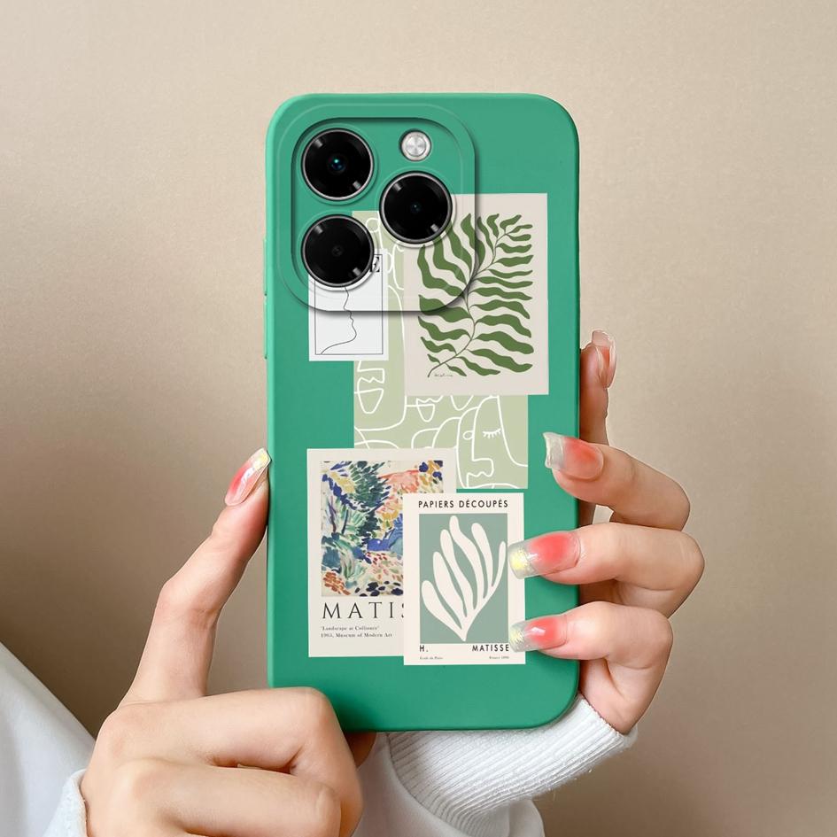 Чехол для Infinix Zero 40 Smart 9 Hot 50 50i 50Pro Plus Note 40X 5G 4G модный эстетичный стиль мягкий жидкий тонкий силиконовый премиум защита для Infinix