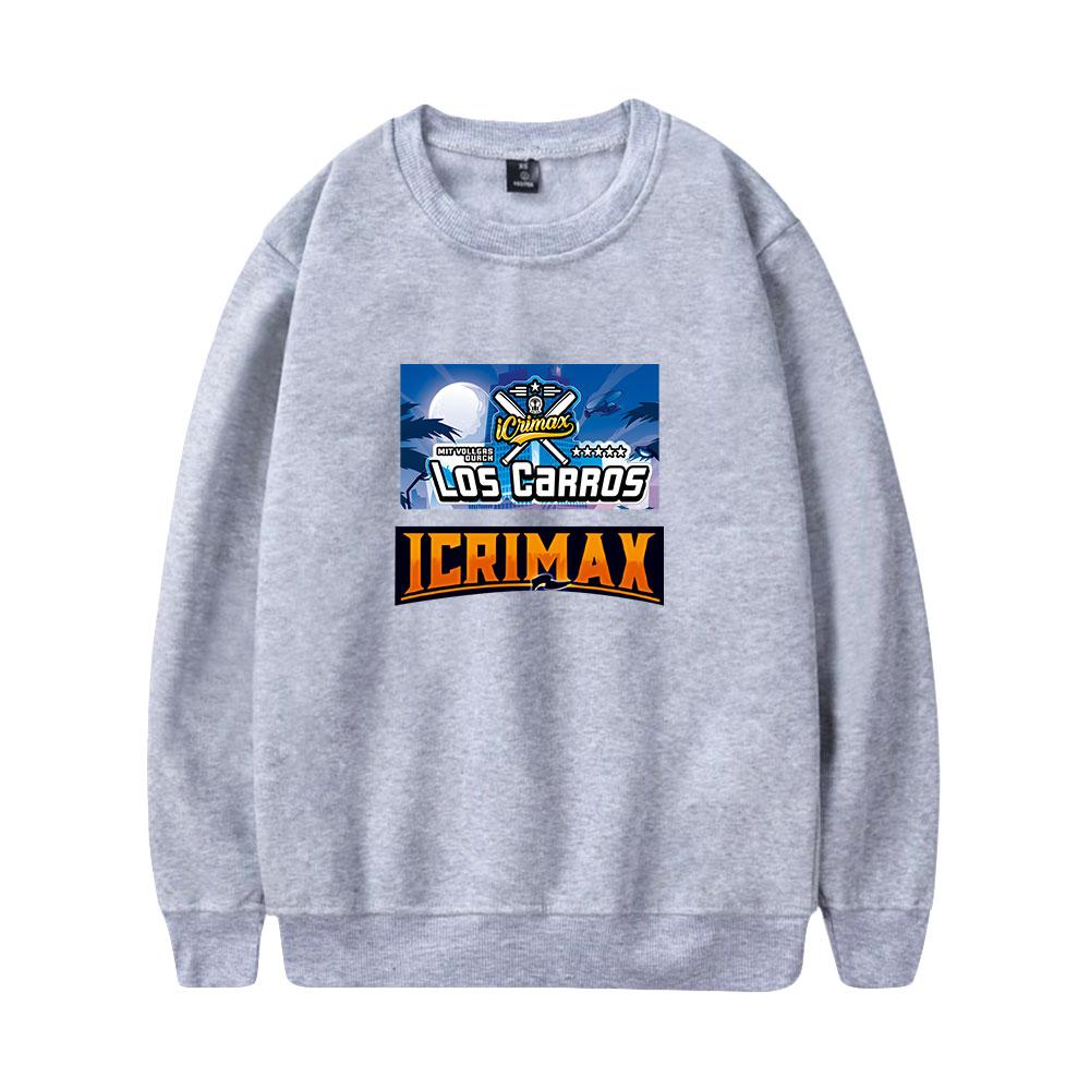 Icrimax Худи Женское Мужское С круглым вырезом С длинным рукавом Свитшот Повседневный Спортивный костюм Смешная одежда