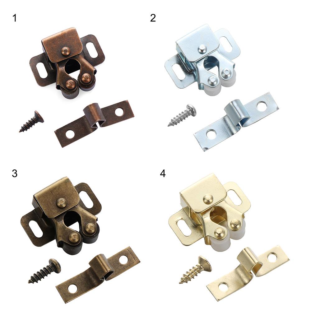 2SET Wardrobe Hardware Furniture Damper Buffer Magnet Closer Cabinet Catches Door Stopper