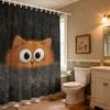 1 шт. Милая водонепроницаемая шторка для душа с принтом кота, перегородка, приватная подвесная штора с 12 крючками, несколько размеров