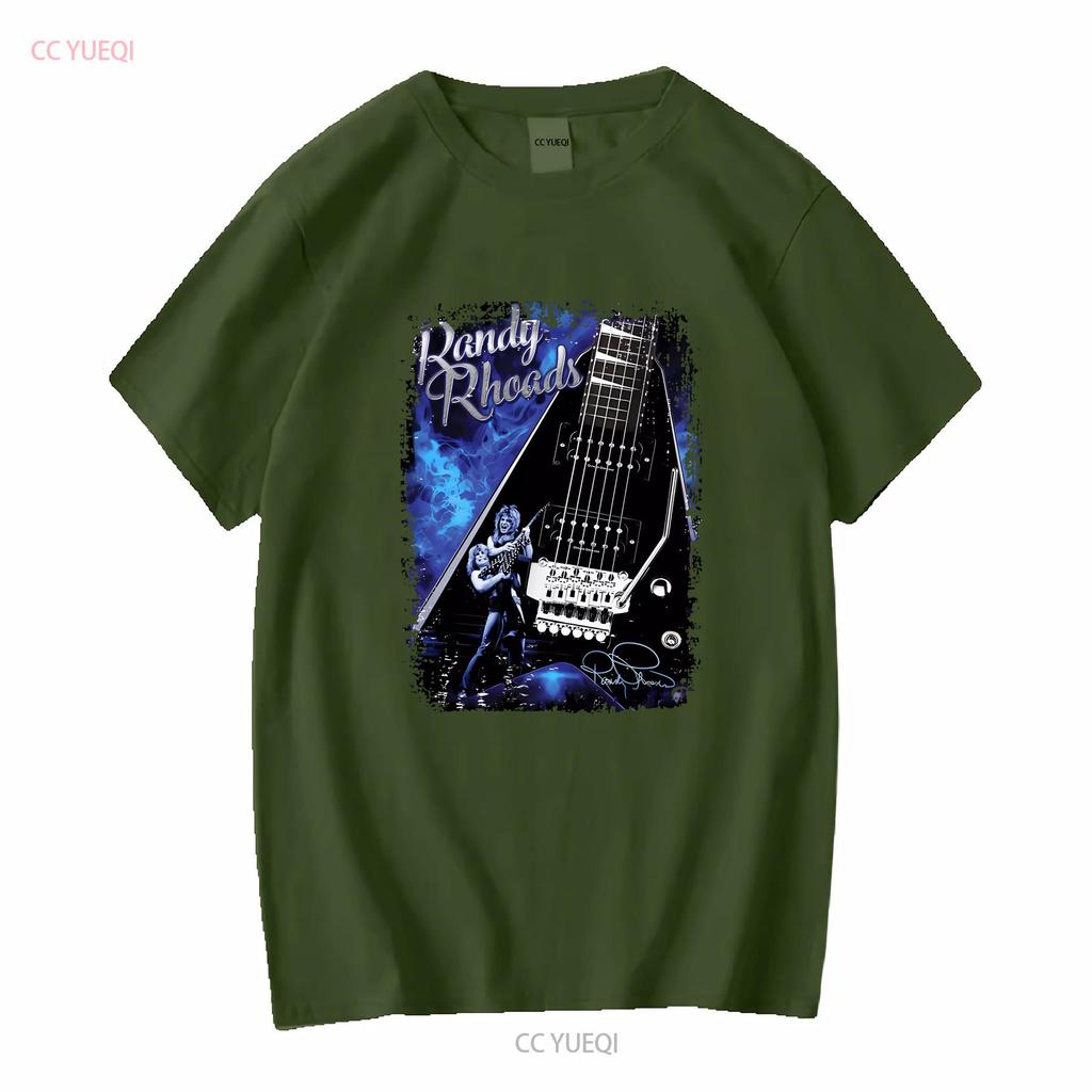 Vintage Randy Rhoads Guitar Hero Cotton Black S 5XL T Shirt vintage Washed streetwear designer clothes Unisex Comfortable