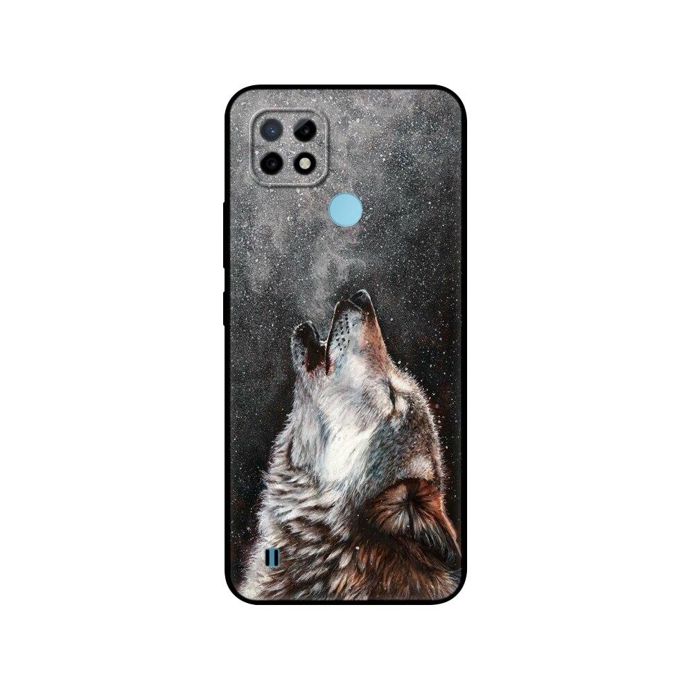 Силиконовый чехол для Realme C21 для OPPO RealmeC21 C 21, чехлы для телефонов 6,5 дюйма; Funda RMX3201 Bumper Capa Etui Мягкий черный чехол из ТПУ