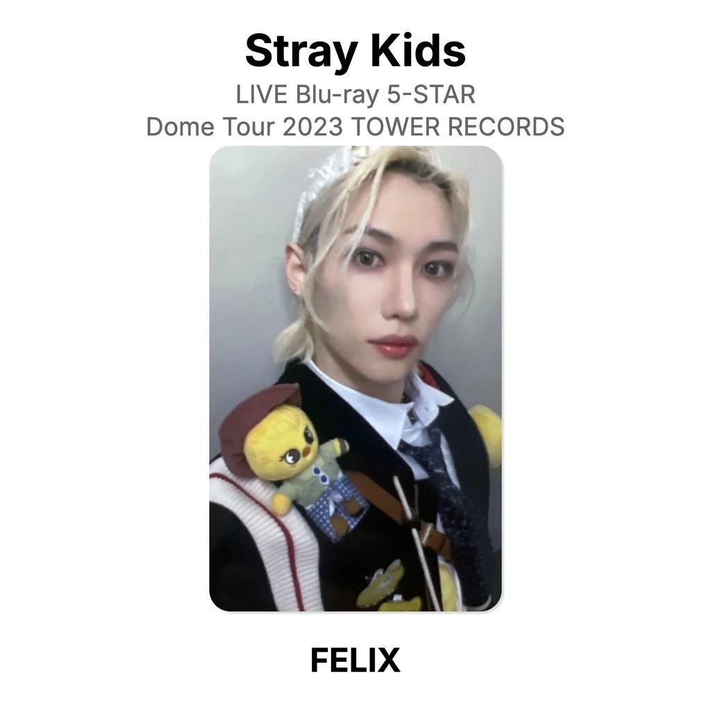 Stray Kids LIVE Blu-ray 5-STAR Dome Tour 2023 Официальная фотокарточка TOWER RECORDS