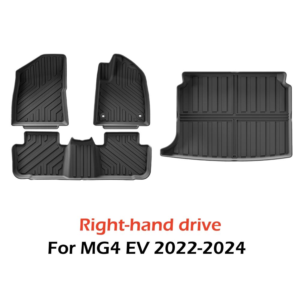 Коврики из термопластичного эластомера подходят для MG4 EV 2025-2025 с левым рулем и правым рулем. Напольные коврики из термопластичного эластомера для всех погодных условий.