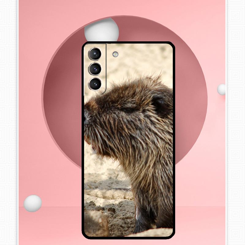 Чехол Animal Beaver для Samsung Galaxy S22 S23 S24 Ultra Note 20 10 S8 S9 S10 Plus S21 S20 FE, мягкий чехол