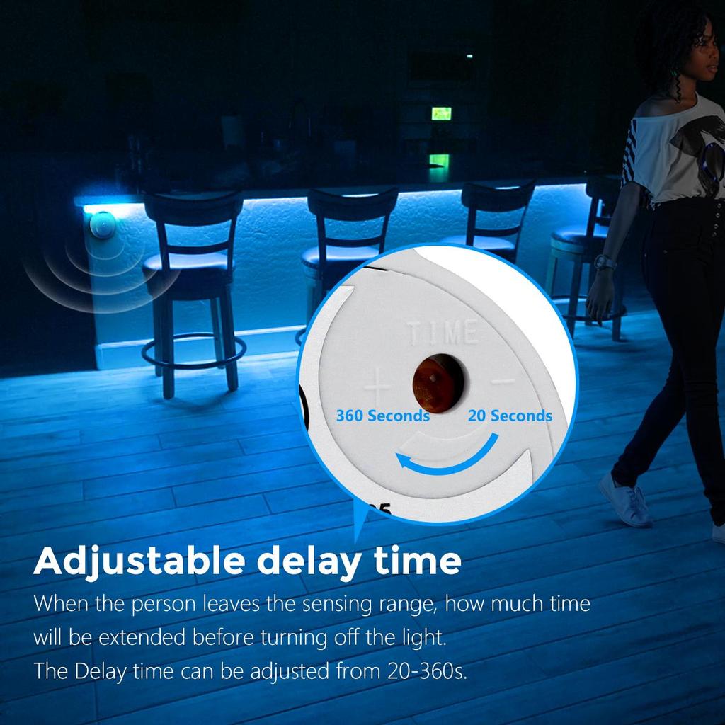 Wireless PIR Motion Sensor LED Strip Light Neon Sign 12V Neon Lights Tape For DIY Kitchen Christmas Backlight Lamp Decoration With EU Plug