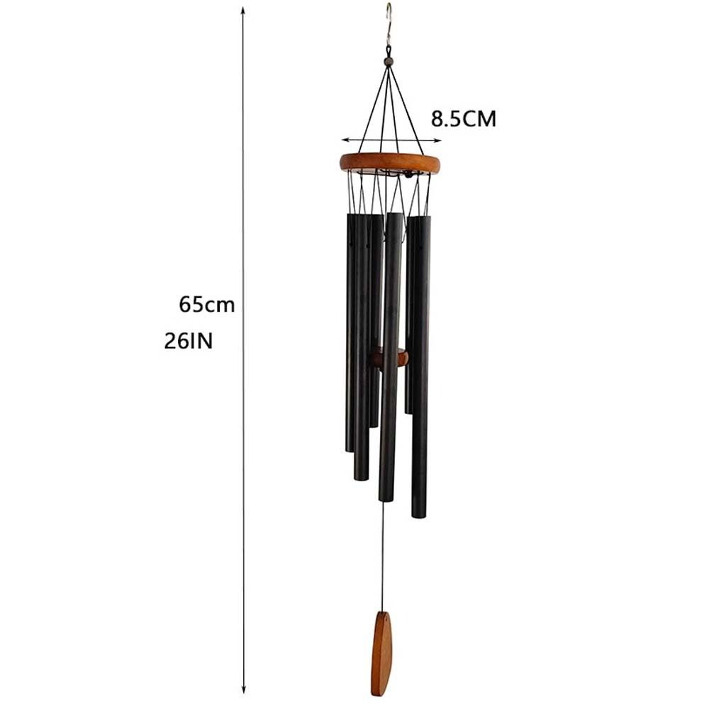 6 Tubes Metal Aluminum Wind Chime Retro Wind Bell Pendant Serenity Wind Bell  Outdoor Garden Patio