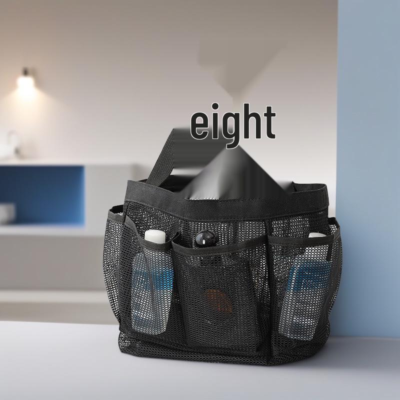 Портативная сетчатая сумка с несколькими карманами для плавания, полиэстеровый ручной пляжный органайзер