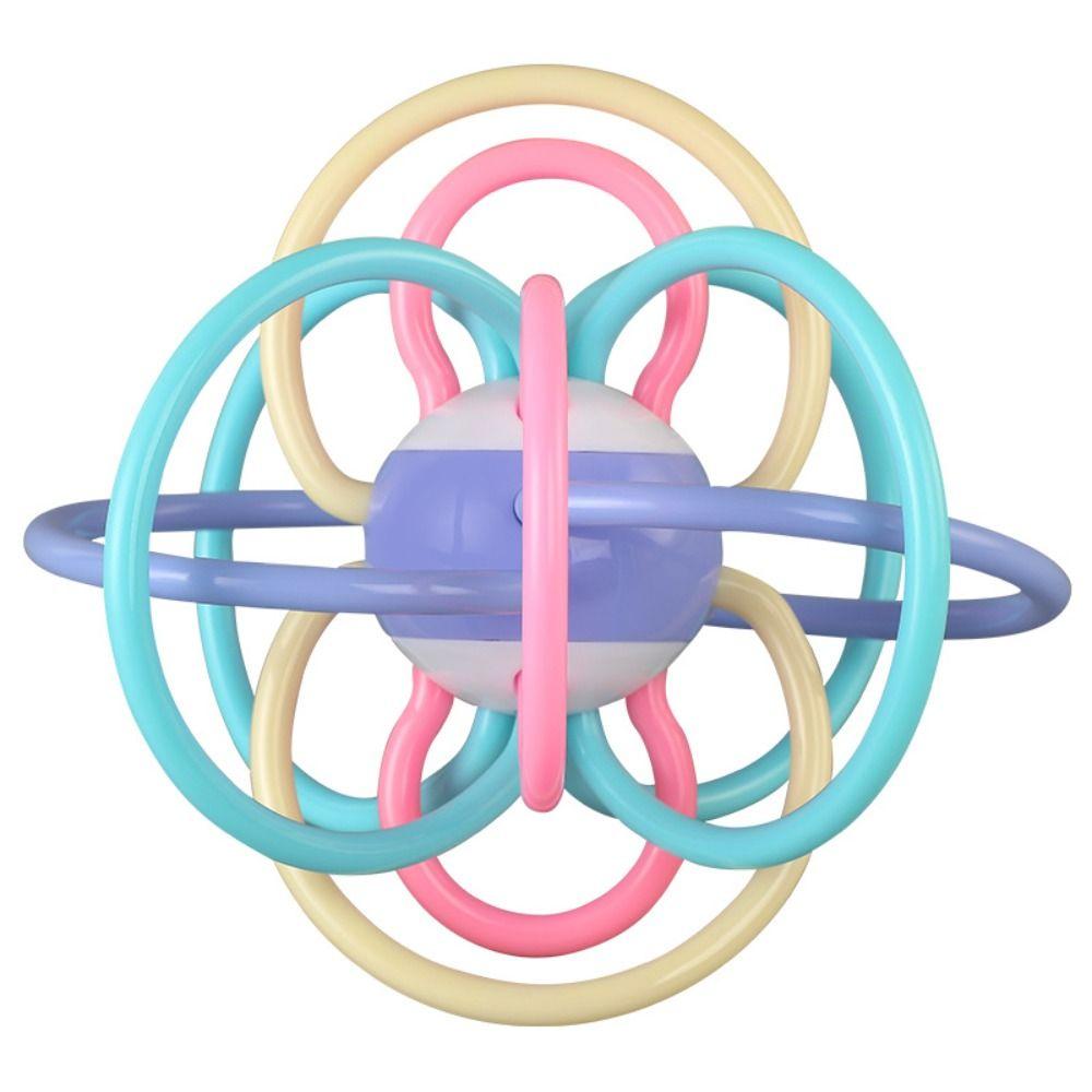Multifunctional Teether & Rattle Toy Educational Montessori Pull String  Newborns