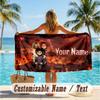 Custom Text Beach Towel, Soft Absorbent Swimming Multi-use TowelChild's Play Chucky Tiffany