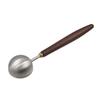 Мерная ложка для кофейного порошка с ручкой из орехового дерева. Совок для кофе из нержавеющей стали 304 для выпечки.