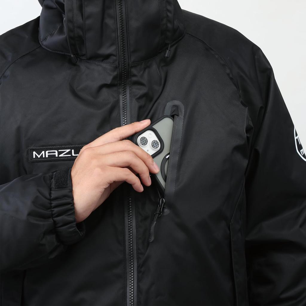 Cold Weather Jacket TIDE MANIA ALL WEATHER JACKET Black Camo LL [Mazume] MZFW-796