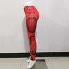 Женские красные джоггеры с принтом змеи, леггинсы для бега и фитнеса, брюки для йоги, облегающие, модные