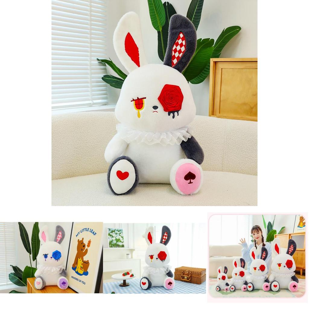 Adorable Rose-themed Plush Rabbit Toy Perfect For Halloween And Gift Giving