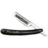 Men Stainless Steel Folding Knife Straight Edge Gold Dollar 66 Shaving Razor Barber Blades