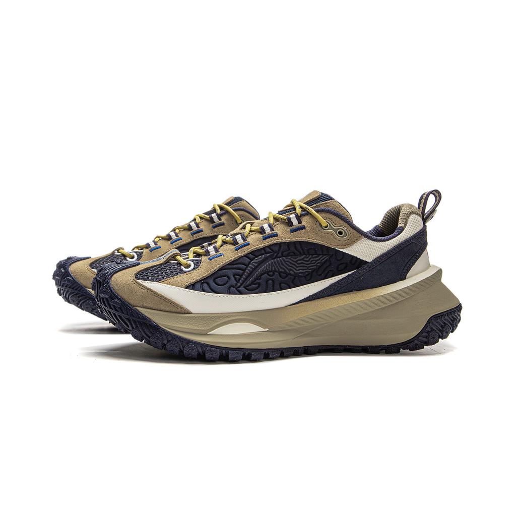 Chums X Li Ning Explorer CRC Серия коллабораций Модные спортивные амортизирующие кроссовки с низким верхом Унисекс кроссовки Светло-каштаново-коричневый AZGV109-2